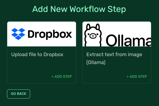 Add workflow step