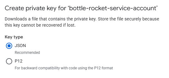 Create private key